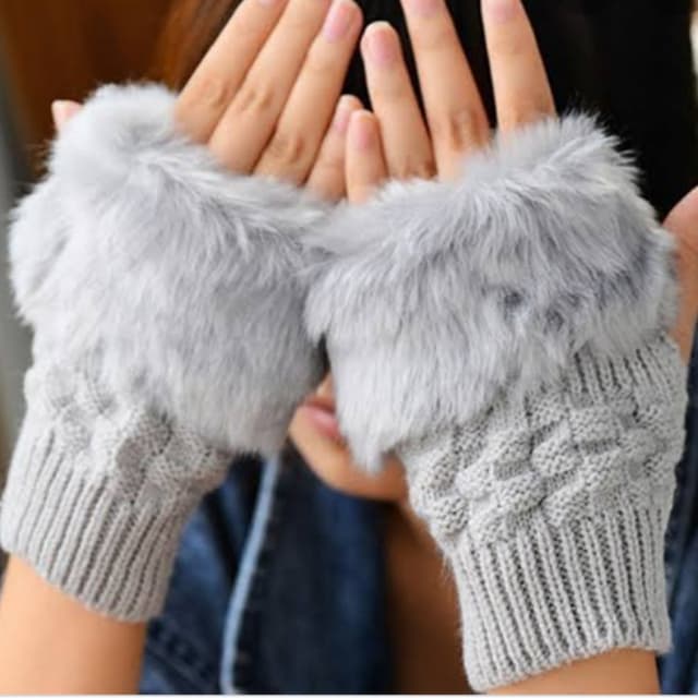 Fingerless fleeces gloves